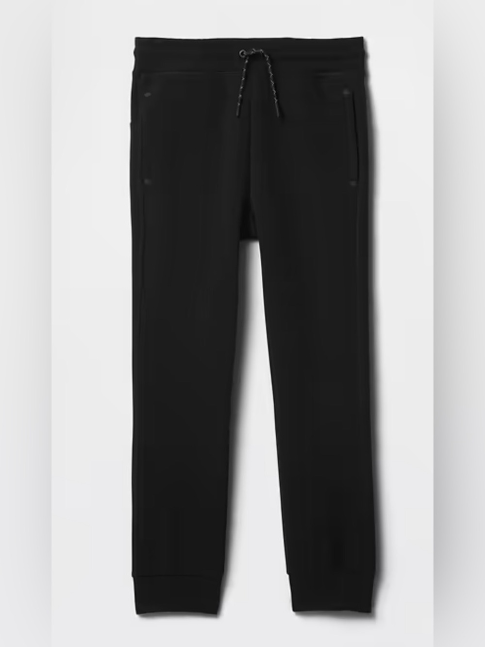 GAP kids Black Drawstring Joggers with Zip Pockets